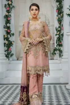 Areesha Tea Pink Formal Collection Vol-Xii