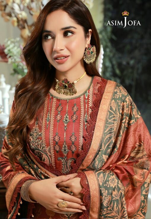 (product) Asim Jofa AJAW-05 Aira and Asra Winter Shawl Collection