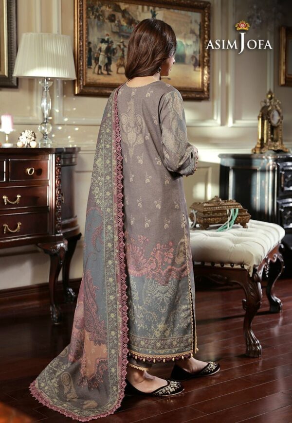 (product) Asim Jofa AJAW-08 Aira and Asra Winter Shawl Collection