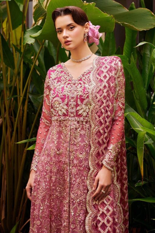 Mushq Cupid Embroidered Net 3 Piece Suit