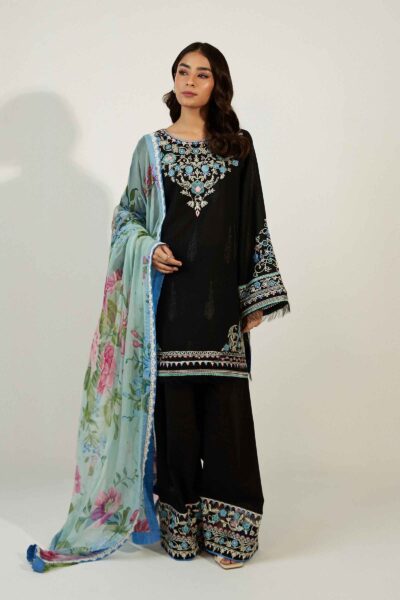Zara Shahjahan ZCE23-10A Coco Embroidered Winter Collection