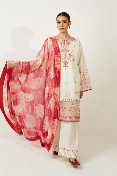 Zara Shahjahan ZCE23-7A Coco Embroidered Winter Collection