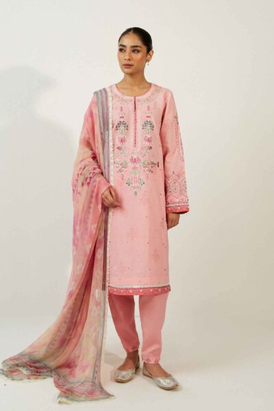 Zara Shahjahan ZCE23-8A Coco Embroidered Winter Collection