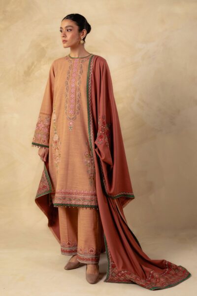 Zara Shahjahan ZW23-7A Coco Embroidered Winter Collection