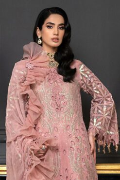 Janique D 011 Peachy Elegance Formal Embroidered Collection