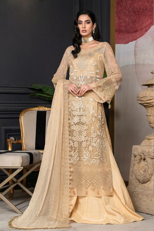 Janique D 016 Silk Sandstone Formal Embroidered Collection