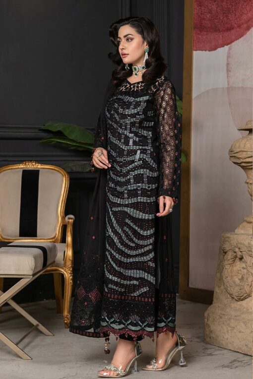 Janique D 018 Midnight Glamour Formal Embroidered Collection