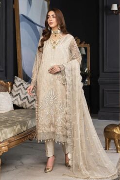 Janique D 019 Ivory Formal Embroidered Collection