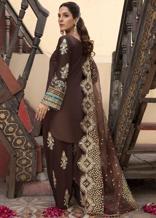 Sahane Br-1203 Sonaar Durnaz Embroidered Raw Silk Suits