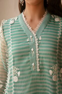 Maria B Shirt Sea Green MB-F23-206 Basics Formal 2 Piece Suits