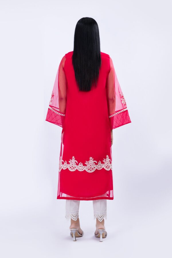 Maria B Shirt Coral Pink MB-F23-407 Basics Formal 2 Piece Suits