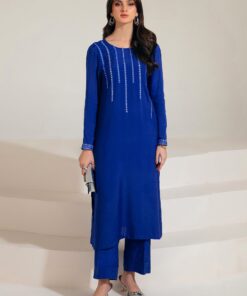 Maria B Suit Elecrtic Blue MB-F23-417 Basics Formal 2 Piece Suits