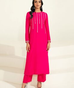 Maria B Suit Shocking Pink MB-F23-417 Basics Formal 2 Piece Suits