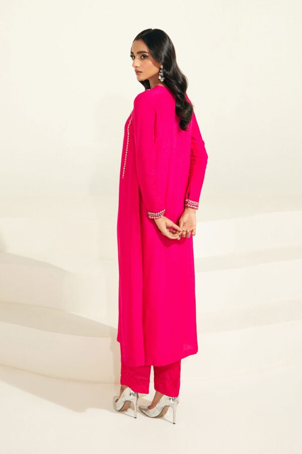 Maria B Suit Shocking Pink MB-F23-417 Basics Formal 2 Piece Suits