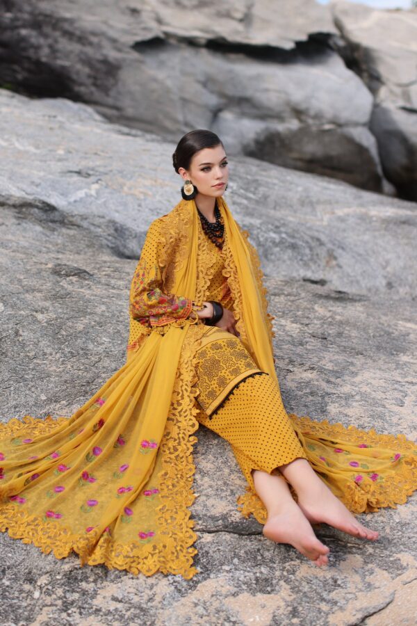 Charizma
Pm4-12 3-Pc Printed Lawn Shirt With Embroidered Chiffoncollection