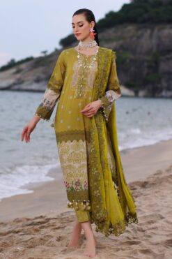 Charizma
PM4-14 3-PC Printed Lawn Shirt with Embroidered ChiffonCollection