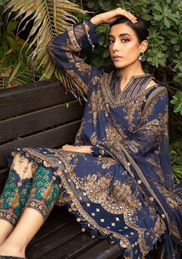  Maria B MM24#10 B M Prints Spring Summer
Lawn Collection