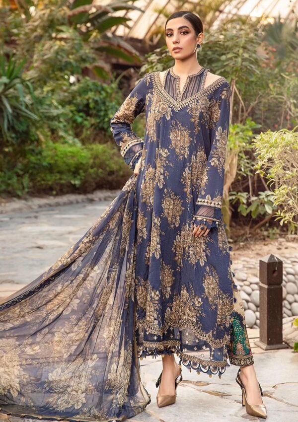  Maria B MM24#10 B M Prints Spring Summer
Lawn Collection