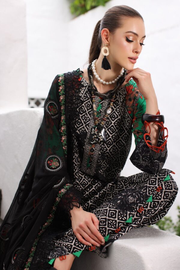 Charizma
Pm4-09 3-Pc Printed Lawn Shirt With Embroidered Chiffoncollection