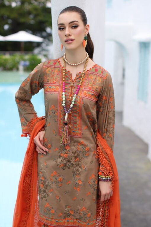 Charizma
PM4-11 3-PC Printed Lawn Shirt with Embroidered ChiffonCollection
