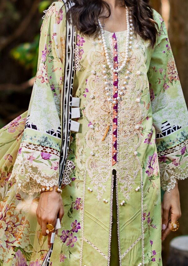 (product) Elaf Embroidered Lawn Esl-03b Clarisse 3 Piece Suit Cultural Outfit 2024