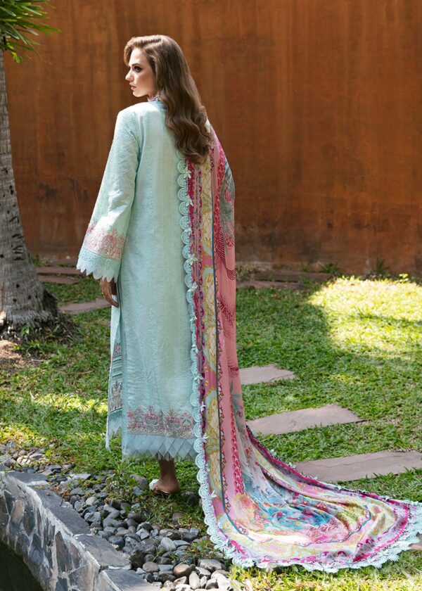 (product) Kanwal Malik Embroidered Lawn Lilly 3 Piece Suit Cultural Outfit 2024