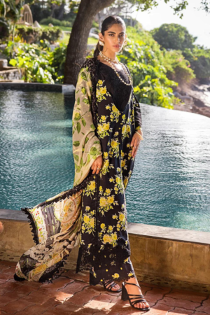 (product) Elaf Digital Printed Lawn Esl-06a Eclipsed Dream 3 Piece Suit Cultural Outfit 2024
