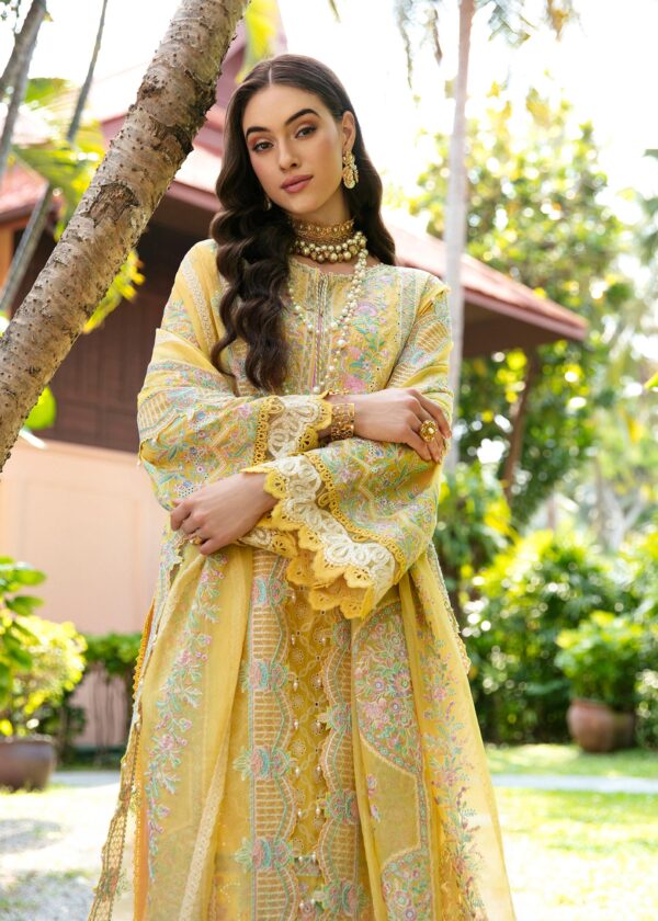 (product) Kanwal Malik Embroidered Lawn Vanessa 3 Piece Suit Cultural Outfit 2024