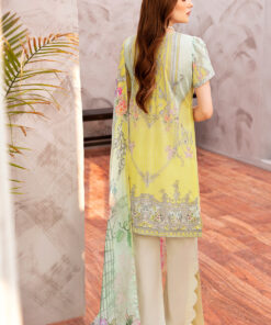 (product) Ramsha Embroidered Lawn L-907 3 Piece Suit Cultural Outfit 2024