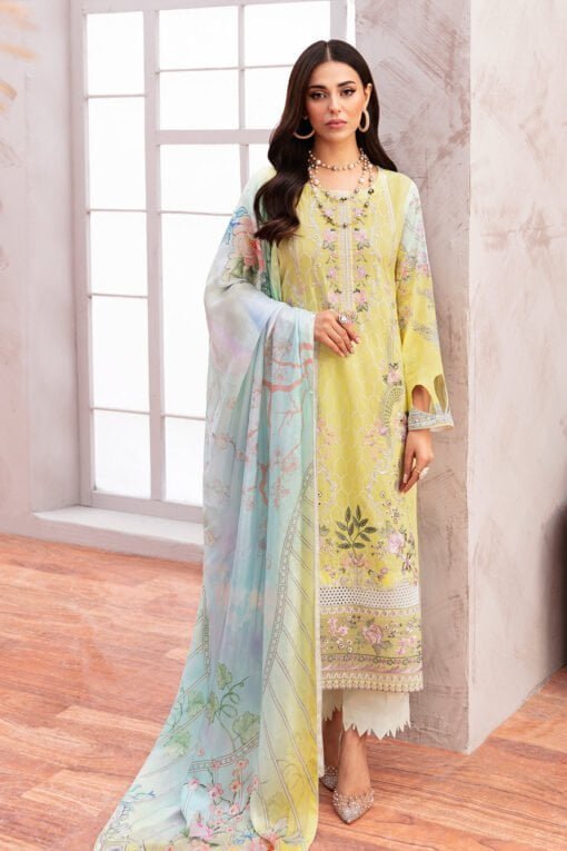 (Product) Ramsha Embroidered Lawn L-907 3 Piece Suit Cultural Outfit 2024