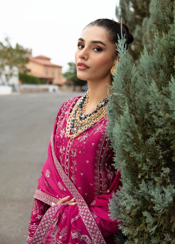 (product) Gulaal Embroidered Lawn Armeria 3 Piece Suit Cultural Outfit 2024