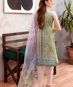 (product) Ramsha Embroidered Lawn L-904 3 Piece Suit Cultural Outfit 2024