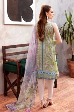 (product) Ramsha Embroidered Lawn L-904 3 Piece Suit Cultural Outfit 2024