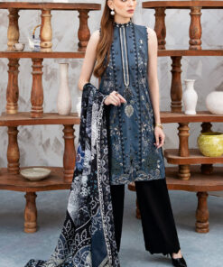 (product) Ramsha Embroidered Lawn L-908 3 Piece Suit Cultural Outfit 2024
