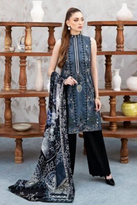 Ramsha Embroidered Lawn L-908 3 Piece Suit Cultural Outfit 2024