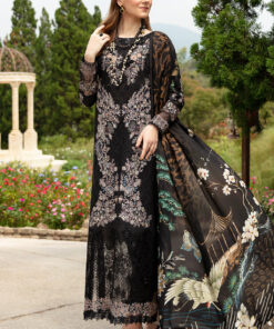Ramsha Embroidered Lawn Z-801 3 Piece Suit Cultural Outfit 2024