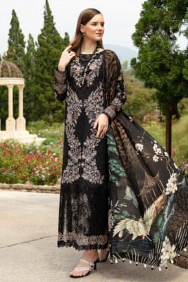 Ramsha Embroidered Lawn Z-801 3 Piece Suit Cultural Outfit 2024