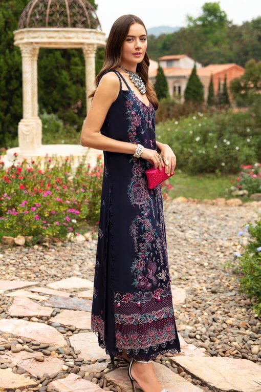 Ramsha Embroidered Lawn Z-803 3 Piece Suit Cultural Outfit 2024