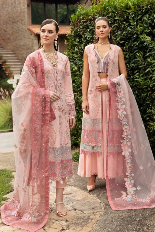 Ramsha Embroidered Lawn Z-810 3 Piece Suit Cultural Outfit 2024