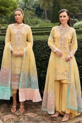Ramsha Embroidered Lawn Z-806 3 Piece Suit Cultural Outfit 2024