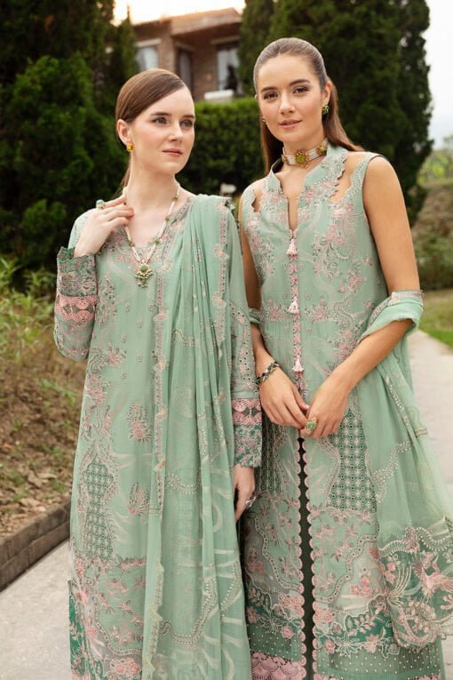 Ramsha Embroidered Lawn Z-808 3 Piece Suit Cultural Outfit 2024