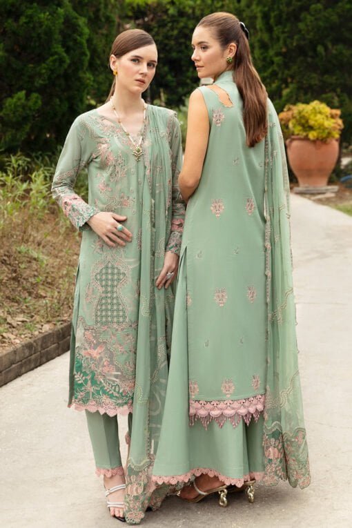Ramsha Embroidered Lawn Z-808 3 Piece Suit Cultural Outfit 2024