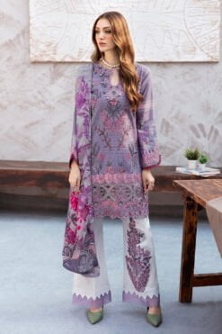 (product) Ramsha Embroidered Lawn L-906 3 Piece Suit Cultural Outfit 2024