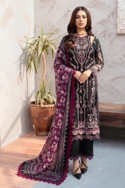 (product) Ramsha Embroidered Lawn L-905 3 Piece Suit Cultural Outfit 2024