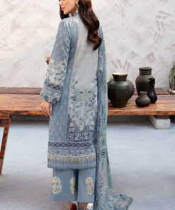 (product) Ramsha Embroidered Lawn L-910 3 Piece Suit Cultural Outfit 2024