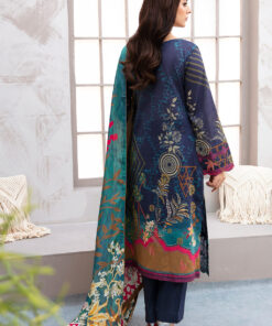 (product) Ramsha Embroidered Lawn L-903 3 Piece Suit Cultural Outfit 2024
