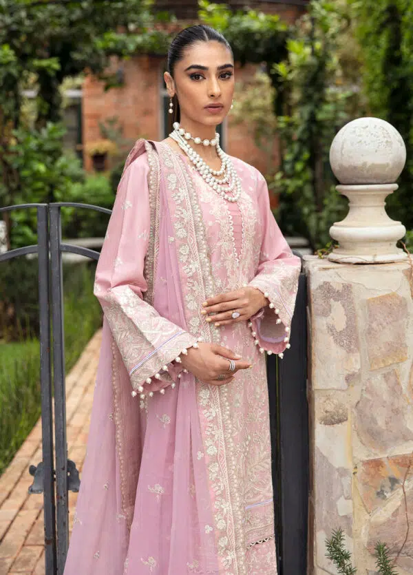 (product) Gulaal Embroidered Lawn Emelia 3 Piece Suit Cultural Outfit 2024
