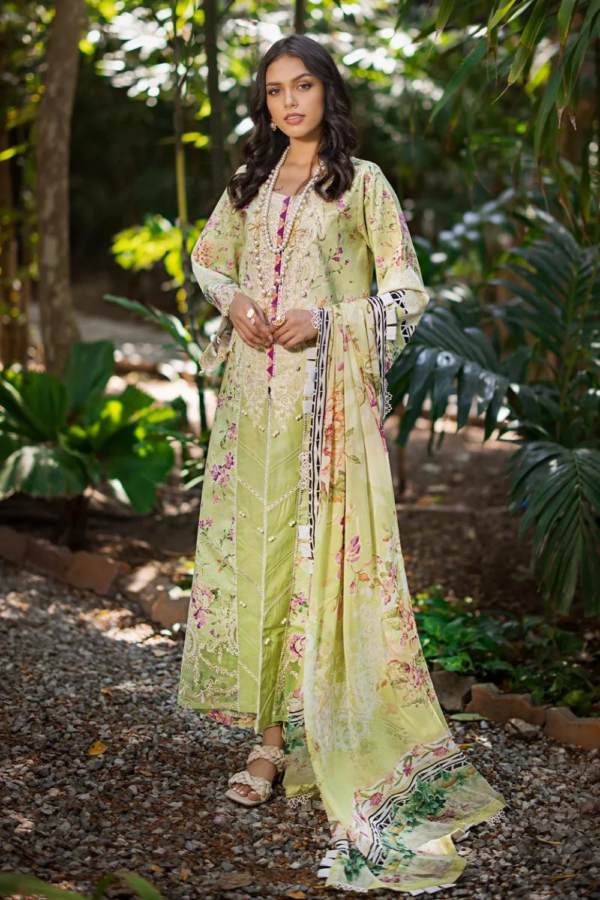 (product) Elaf Embroidered Lawn Esl-03b Clarisse 3 Piece Suit Cultural Outfit 2024