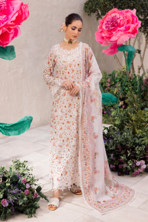 (product) Iznik Embroidered Lawn Dl-05 3 Piece Suit Cultural Outfit 2024