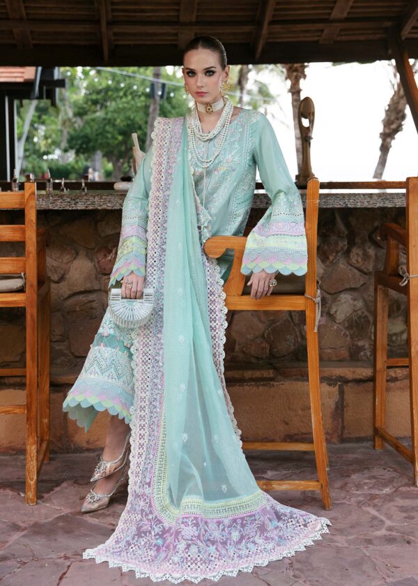 (product) Kanwal Malik Embroidered Lawn Camilla 3 Piece Suit Cultural Outfit 2024